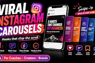 design and write viral instagram carousels