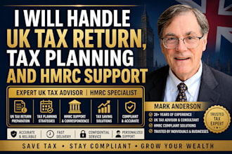 handle UK tax return, tax planning and hmrc support