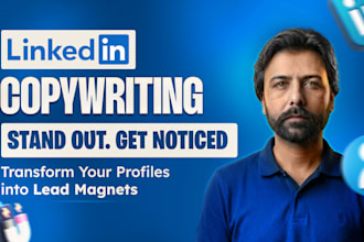 handle linkedin profile optimization, copywriting, and about section writing