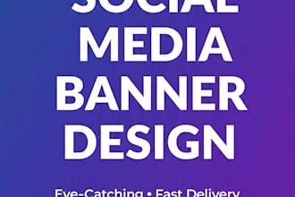 custom social media banner design