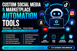 develop custom craigslist bot, facebook bot ,auto listing and restock bot