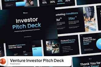 design startup investor pitch deck presentation fundraising business powerpoint