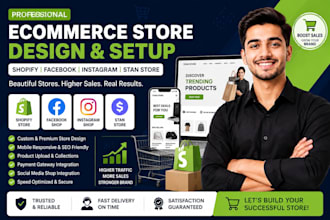 create a professional shopify ecommerce store