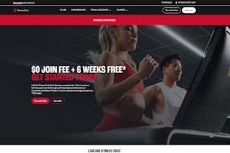 design gym website health and fitness website workout, gym wordpress website