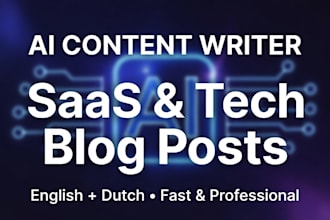 write ai assisted saas or tech blog articles
