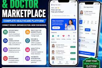 do ai doctor booking marketplace for clinics telemedicine app medical assistant