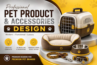 design unique and modern pet products and accessories for your brand