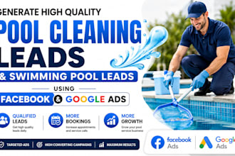generate pool cleaning leads and swimming pool leads using ads campaign