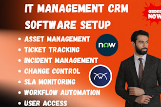 setup IT management crm servicenow freshservice connectwise autotask psa ninjaon