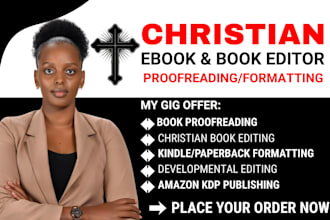 do christian book editing, proofreading and formatting christian book editor