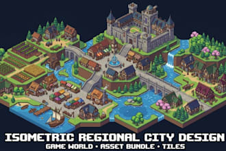 design isometric tileset pixel tilemap rpg game pixel background game asset