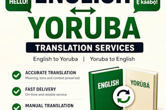 translate english to yoruba and yoruba to english accurately