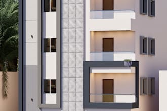 design modern house, villa and apartment exterior elevation