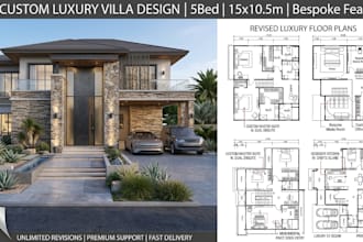 draw 2d 3d floor plans for house apartment office and real estate with dimension