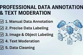 do expert data annotation, data labeling and text moderation
