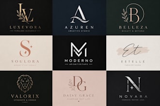 luxury and modern logo design