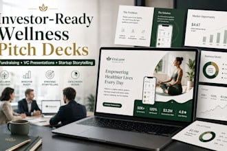 create wellness startup oitch deck investor deck fundraising strategy deck