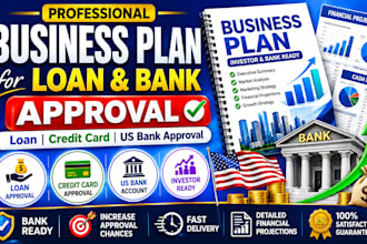 write business plan for credit card and US bank account approval