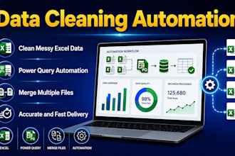 clean excel data with power query automation