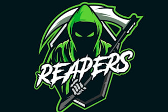make reaper mascot logo with unlimited revision