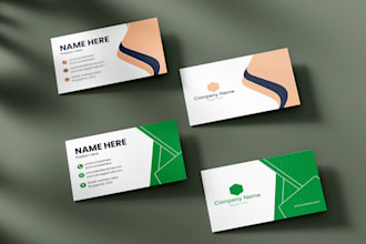 design business cards, stationery, and brand materials