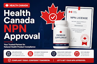 get health canada npn approval for supplements and natural health products