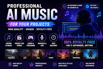 cinematic ai music for videos , epic background soundtrack