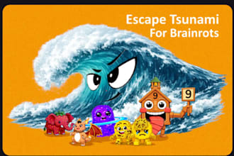 create an escape tsunami roblox game for you