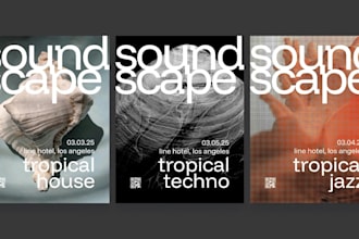 design your next electronic music event or festival poster