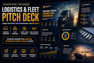 design b2b pitch deck logistics deck fleet presentation design