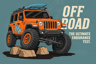 draw vector cartoon car or vehicle illustration for t shirt