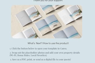 design your airbnb welcome book or vrbo guest manual