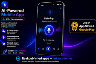 build an ai powered mobile app with gpt and voice features