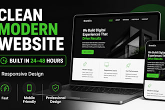 build a clean responsive website for your aims