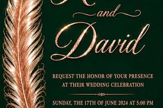 design stunning and professional invitation cards and rsvp