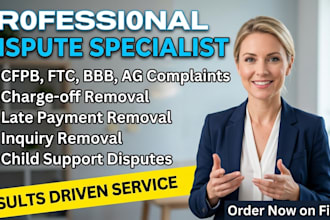 create dispute letters through ftc and cfpb complaints
