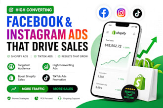 setup facebook and instagram ads to boost shopify sales, tiktok ads promotion