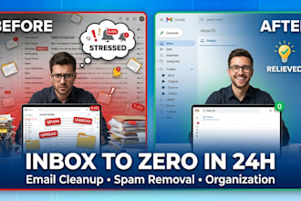 organize your google drive, clean email inbox, and digital declutter