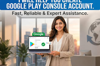 help to setup your google play console account