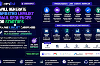 generate targeted lemlist email sequences for startups manage lemlist campaigns