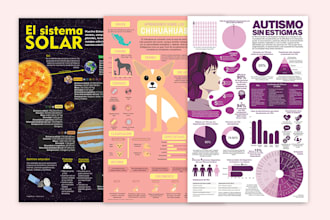 design professional infographics, data charts