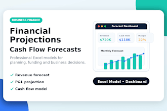 create financial projections and cash flow forecasts