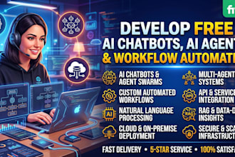 develop free ai chatbots, ai agents, and workflow automation