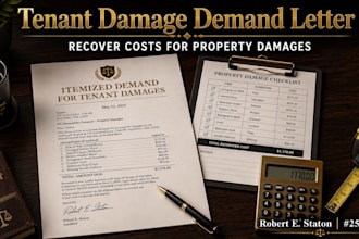 draft a tenant damage demand letter to recover your repair costs