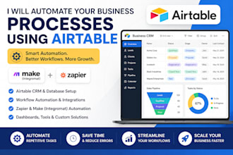 setup airtable make automation airtable crm system airtable zapier