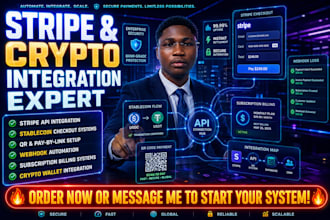 integrate stripe API stablecoin checkout and crypto systems