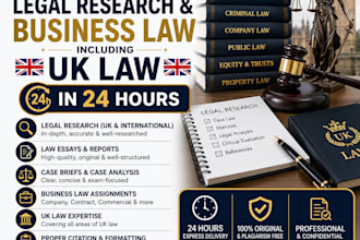 do uk law,essay, legal research and business law in 24 hrs