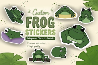 create custom frog stickers and emotes