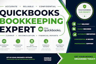 clean up messy quickbooks bookkeeping and prepare accurate financial records