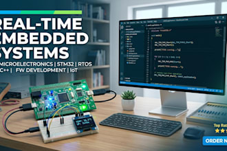 develop real time embedded systems and microcontroller applications